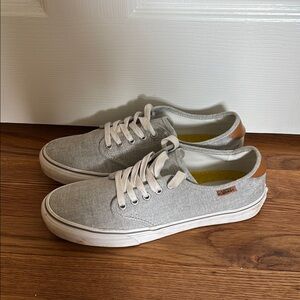 Vans Gray and Brown Sneakers Classic Style